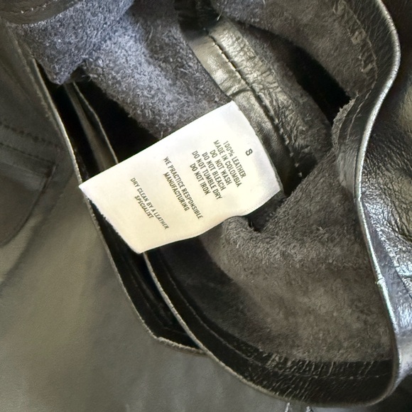 NonChalant Black Leather Mesh Skirt maxi - Picture 7 of 9